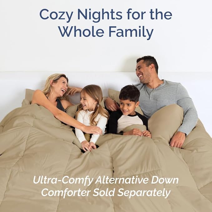 Queen Size 4 Piece Sheet Set - Comfy Breathable & Cooling Bed Sheets Set - Hotel Luxury Bedding for Women, Men, Kids, Teens, Boys & Girls - Deep Pockets, Ultra-Soft, Wrinkle Free - Oeko-Tex - Beige