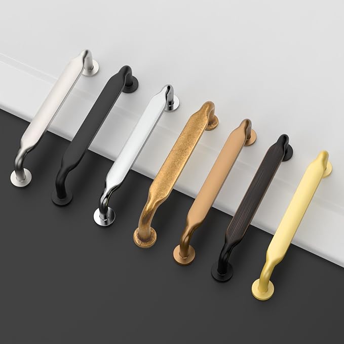 Asidrama 10 Pack 5 Inch(128mm) Polished Chrome Kitchen Cabinet Handles, Cabinet Pulls Kitchen Cabinet Hardware for Cupboard Drawer Pulls