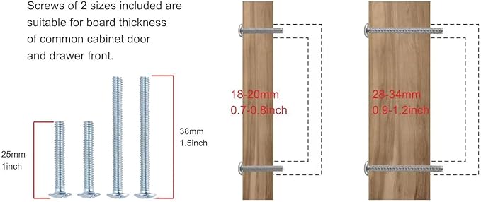 KHTUMEWARE 6-PACK 6-1/4Inch Cabinet Handles - Brushed Brass & Gold Pulls for Cabinets & Drawers
