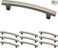 Franklin Brass (10-Pack) – Heirloom Silver Cabinet Handles, 4 Inch Hole Center, Pulls for Drawers, Kitchen Cabinet Door, Dressers | Pierce