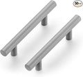 Ravinte 50 Pack | 5 Inch Cabinet Pulls Grey Stainless Steel Kitchen Drawer Pulls Cabinet Handles 5 InchLength, 3 Inch Hole Center
