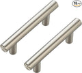 JOY DECOR 15 Pack Cabinet Handles, Brushed Nickel Cabinet Pulls, 2-1/2 in Hole Center Kitchen Cabinet Handles, Stainless Steel T Bar Handles for Dresser Drawers
