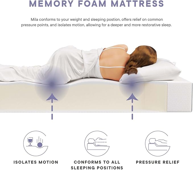 Modway Mila Firm 10" Fiberglass Free Memory Foam Twin Mattress