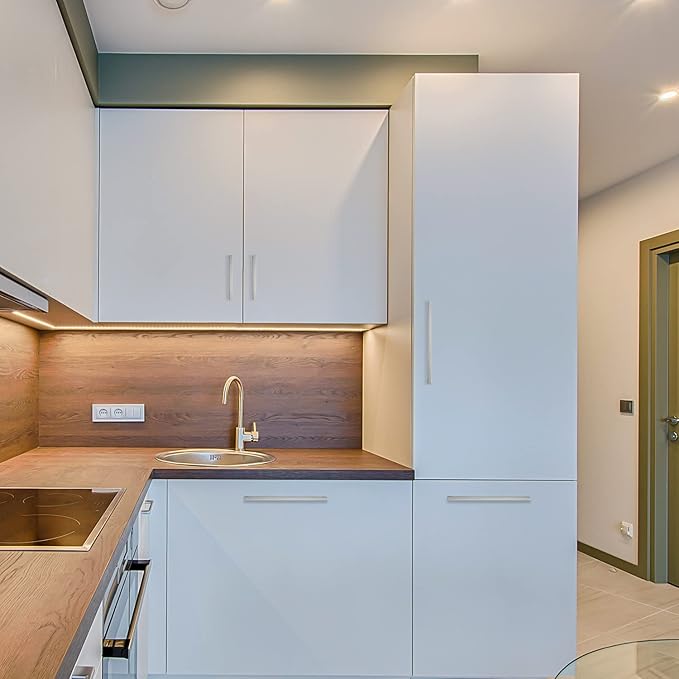 Ravinte 10 Pack Brushed Nickel Kitchen Cabinet Handles 10 Inch Cabinet Pulls Square Kitchen Hardware for Cabinet Drawer Pulls Drawer Handles Come with Screwdriver