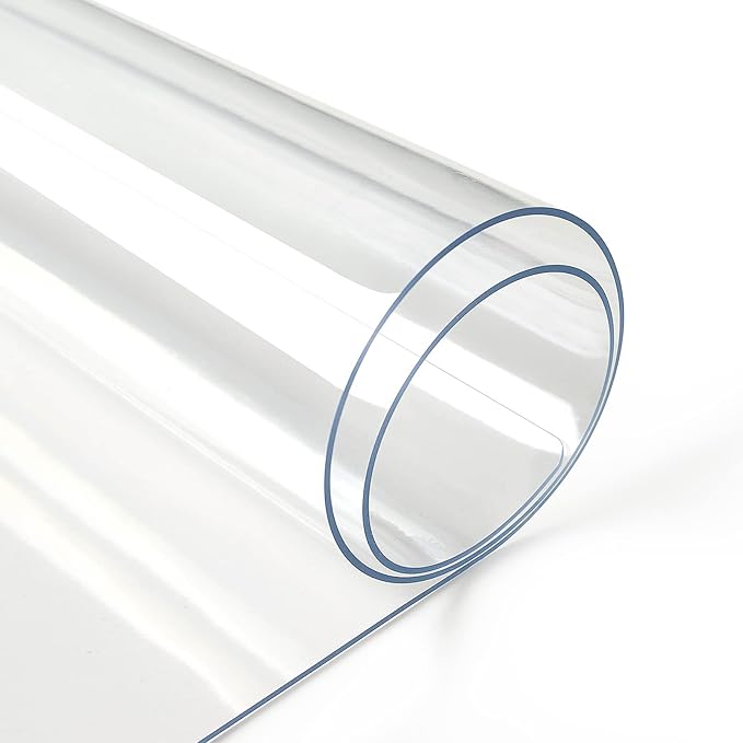 Deep Dream 1.5mm Thick 42 Inches Clear Round Table Protector, Round Table Cover, Tablecloth Protector, Table Protector for Dining Room Table & Office