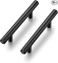 Ravinte 35 Pack | 5'' Cabinet Pulls Matte Black Stainless Steel Kitchen Drawer Pulls Cabinet Handles 5”Length, 3” Hole Center