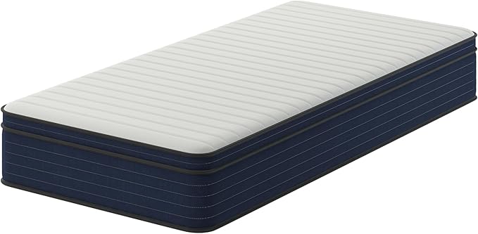 NapQueen Twin Size, 12 Inch New Victoria Hybrid Cooling Gel Infused Pocket Spring and Memory Foam Mattress, Bed in a Box, CertiPUR-US Certified
