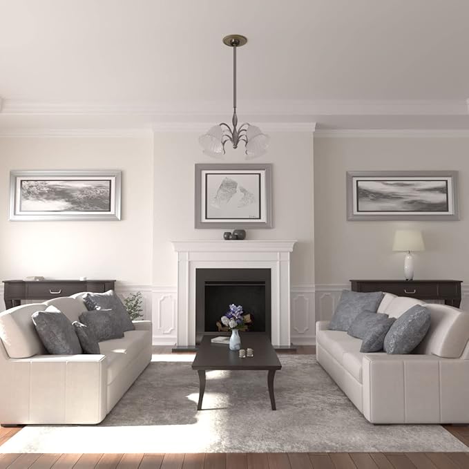 Ekena Millwork CM12BRMMF 12 1/2"OD X 3 7/8"ID X 3/4"P Bradford Ceiling Medallion Fits Canopies Up to 6 5/8", Mississippi Mud