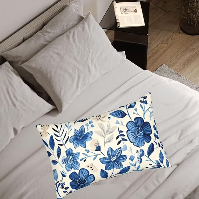 Throw Pillow Covers 28 x 35 Pillow Covers Set of 2 Couch Pillows for Living Room, Blue Throw Pillows with Invisible Zipper, Linen Accent Pillows Decorative Pillows Farmhouse Decor, Scandinavian J334