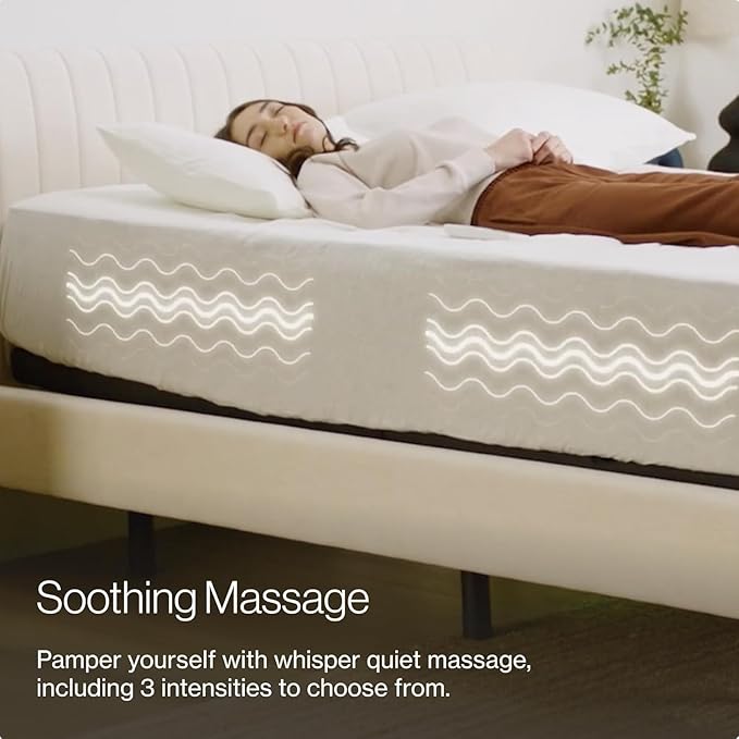 Nectar Twin XL Adjustable Base and 12” Mattress (New Version) - Head & Foot Incline - Medium Firm Memory Foam - Cooling Top Layer - 3 Massage Settings - 365-Night Mattress Trial & Forever Warranty