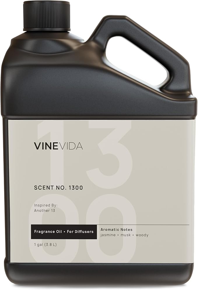 VINEVIDA [128 Fl Oz] Scent NO. 1300 Fragrance Oil for Cold Air Diffusers, Aromatic Notes of Jasmine Musk Woody, Essential Oils for Diffuser Oil Refill & Air Freshener Room Spray