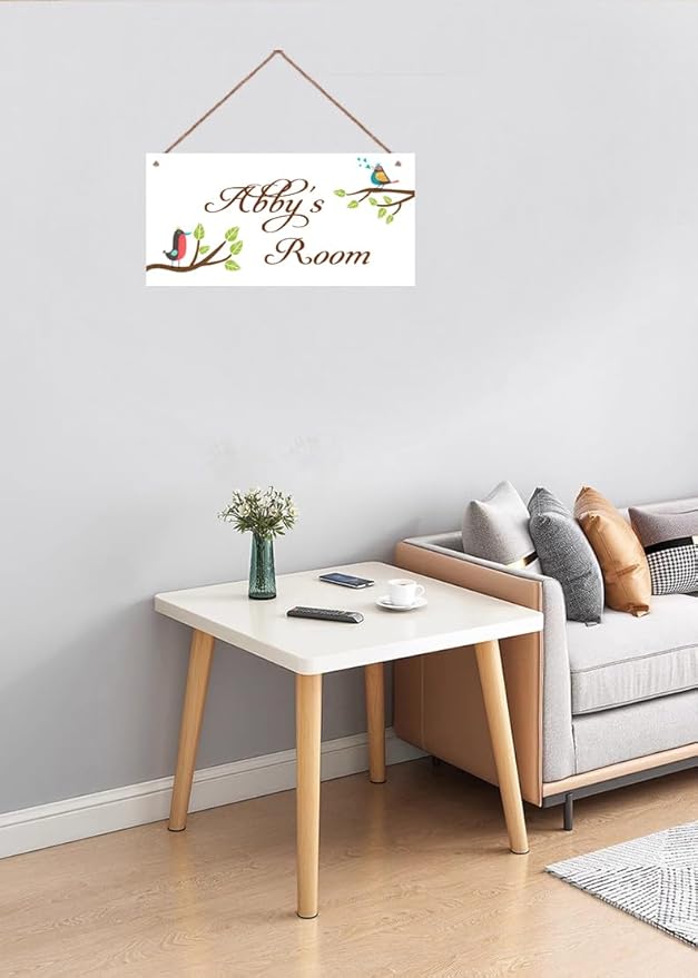 Personalized Sign Vintage Bird Sign Room Décor Kids Room Decor, Cut Bird Theme Little Man Cave Wall Art Decor for Nursery, Nursery Door Decor for Toddler Baby Boys Room