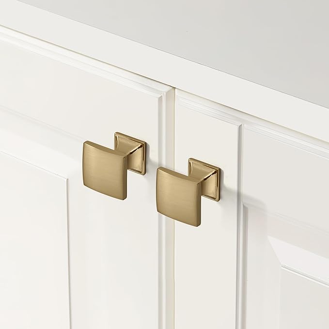khtumeware 2 Pack 6-1/4 Inch Kitchen Cabinet Handles Brushed Brass Cabinet Pulls Brushed Gold Drawer Pulls Kitchen Cabinet Hardware Kitchen Handles for Cabinets Cupboard Handles Drawer Handles
