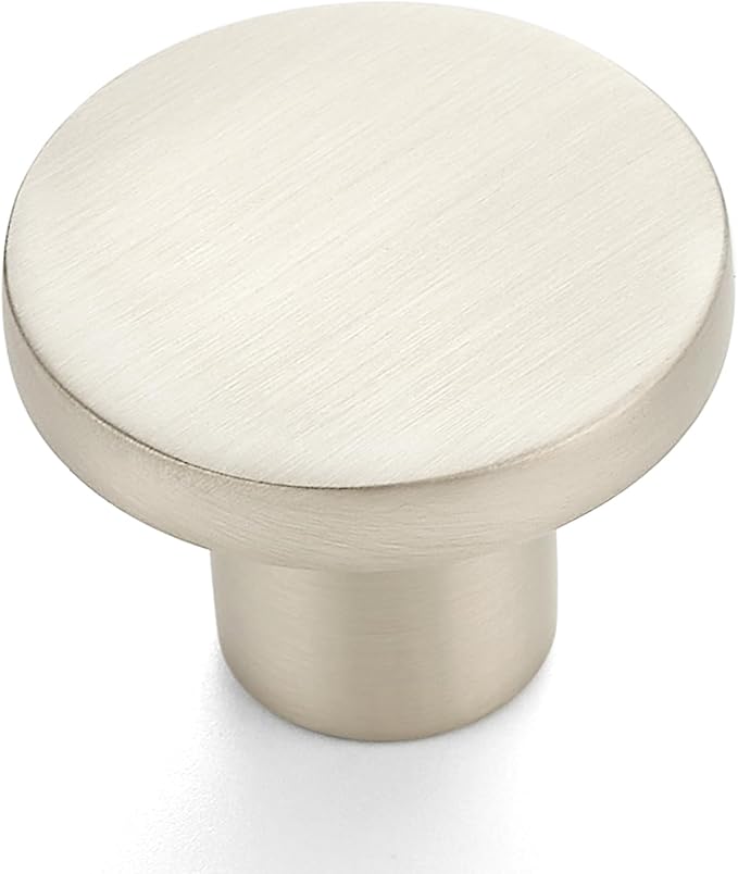Ravinte 1 Pack Cabinet Knobs Brushed Nickel Kitchen Cabinet Knobs Round Dresser Drawer Pulls Closet Door Pulls 1-1/5 Inch