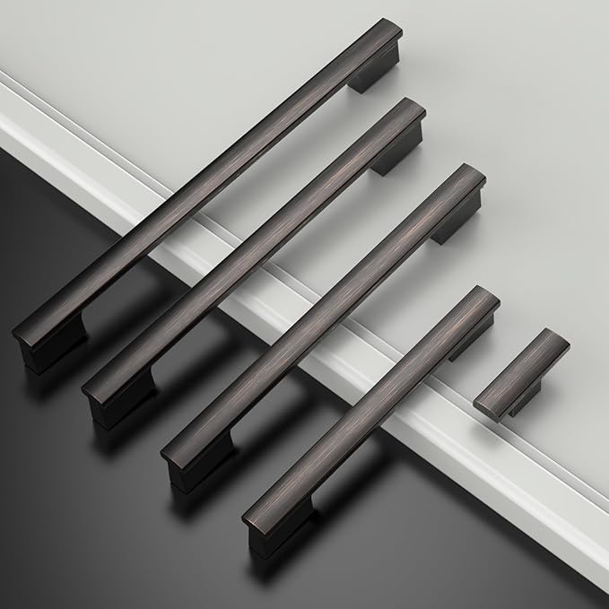 Asidrama 10 Pack 7.5 Inch(192mm) Oil Rubbed Bronze Kitchen Cabinet Handles, Cabinet Pulls Kitchen Cabinet Hardware for Cupboard Drawer Pulls