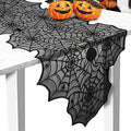 Halloween Table Runner, Black Lace Spider Web Table Runners, 18 x 72Inch by sogiv