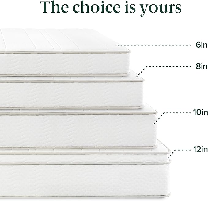 ZINUS 8 Inch Foam and Spring RV Mattress, [New Version], Short Queen for RVs, Campers & Trailers, Smaller, More Convenient WonderBox Packaging, Mattress-in-a-Box