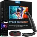 TV LED Backlight Sync to Screen – 11.5ft LED Lights for 32-50 Inch TVs & PC Monitors, Smart App Control TV Lights That Change with TV, USB-C Powered RGB Strip Lighting