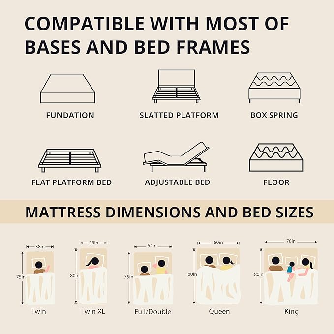 EGOHOME 14 Inch King Size Memory Foam Mattress for Back Pain, Cooling Copper Gel Bed in a Box, Foam Made in USA, CertiPUR-US Certified, Therapeutic Medium Firm, 76x80x14 Black