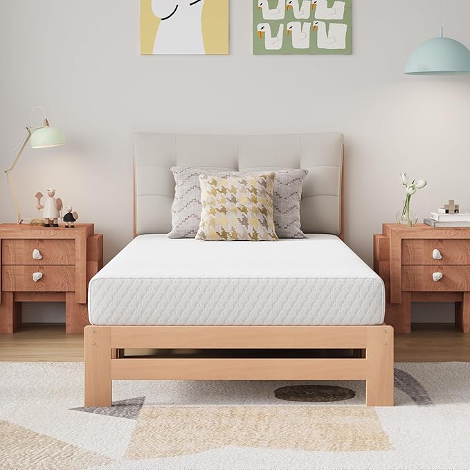 Novilla Queen Size Mattress, 8 Inch Memory Foam Mattress Queen for Pressure Relief & Comfort Sleep, Removable Washable Cover,CertiPUR-US Certified Mattresses in a Box, Medium Firm