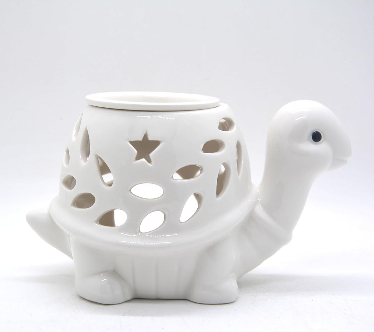 Ceramic Turtle Oil Burner Tealight Wax Warmer Burner for Scented Cubes Turtle Candle Wax Melter for Home Bedroom Aromatherapy Gifts for Mom Grandma