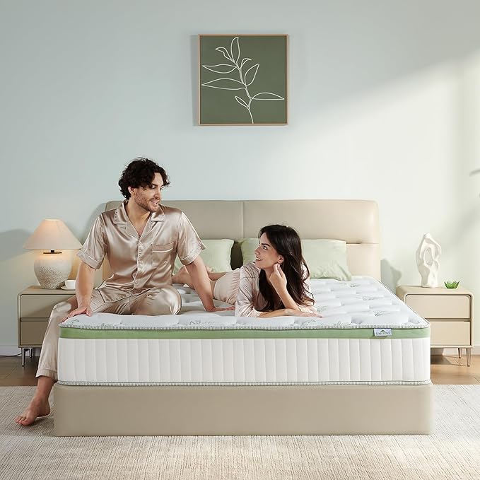 Full Size Mattress,12 Inch Full Mattress in a Box,Memory Foam Hybrid Mattress,with Individual Pocket Spring - Pressure Relief, Motion Isolation, Cool Sleep, CertiPUR-US Certified, 75''L x 54''W