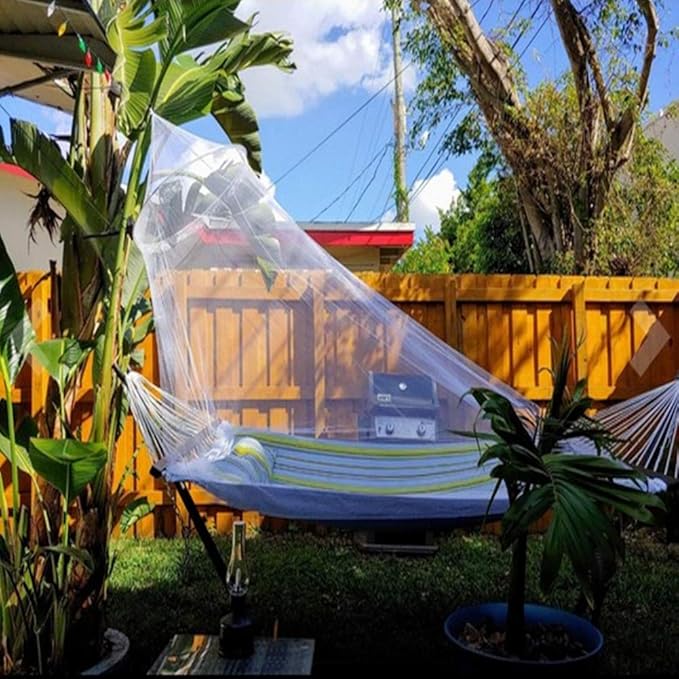 Eimilaly Bed Canopy Mosquito Net, Bed Canopy for Girls Room Decor - Insect Protection Hanging Canopy for Adults, Babies, Outdoor Camping, Green/No Opening