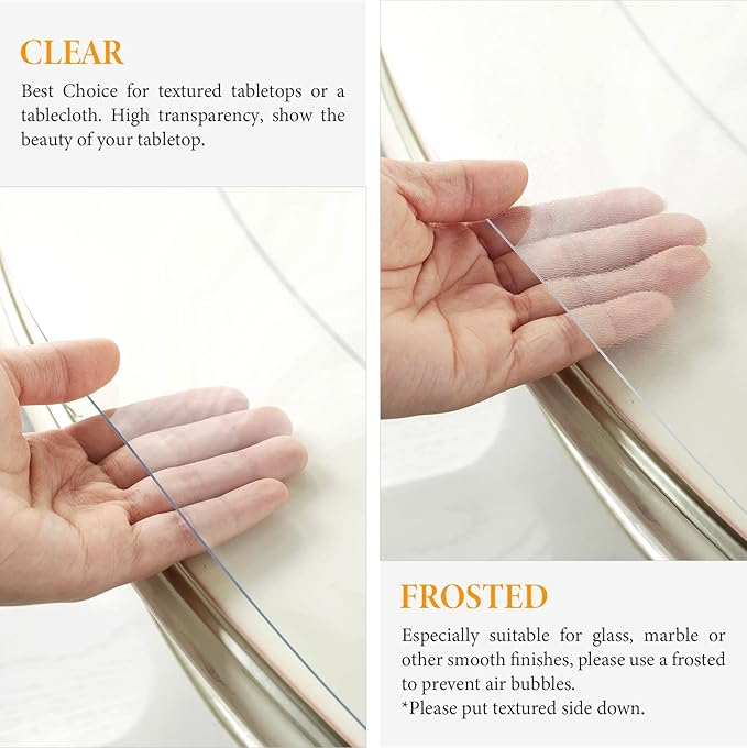 Deep Dream 1.5mm Clear Desk Cover Protector, 28×72 Inch Clear Table Protector, Rectangular Vinyl Desk Pad, PVC Plastic Table Cover for Office, Dresser, Night Stand, Computer & Writing Desk Tabletop