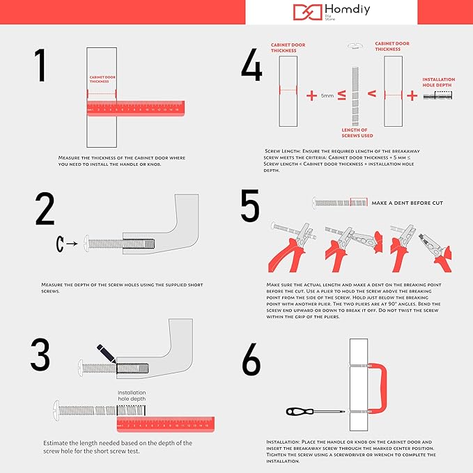 homdiy 25Pack Brushed Nickel Handles Adjust Cabinet Pulls Adjustable Drawer Pulls,8-1/4in Drawer Pulls