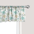 Ambesonne Turtles Window Valance Pack of 2, Illustration of Repeating Motifs of Animal Print in Assorted Tones, Rod Pocket Curtain Valances for Kitchen Bedroom, 54" X 18", Seafoam and Grey Yellow