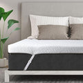 VALUXE 4 Inch Gel Memory Foam Mattress Topper King Size High Density Cooling Pad Pressure Relief Bed Topper (with Removable & Washable Bamboo Cover)