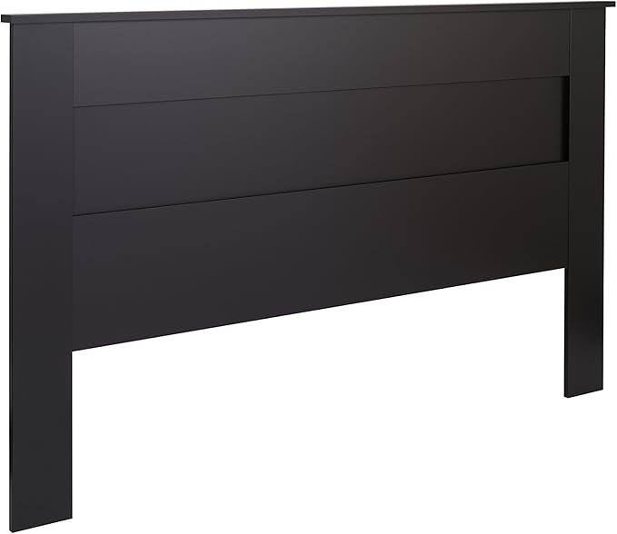 Prepac Stylish Flat Wood Panel Headboard for King Size Beds, Simplistic Wooden King Headboard 2.25" D x 81" W x 48" H, Black, BHFK-1301-1