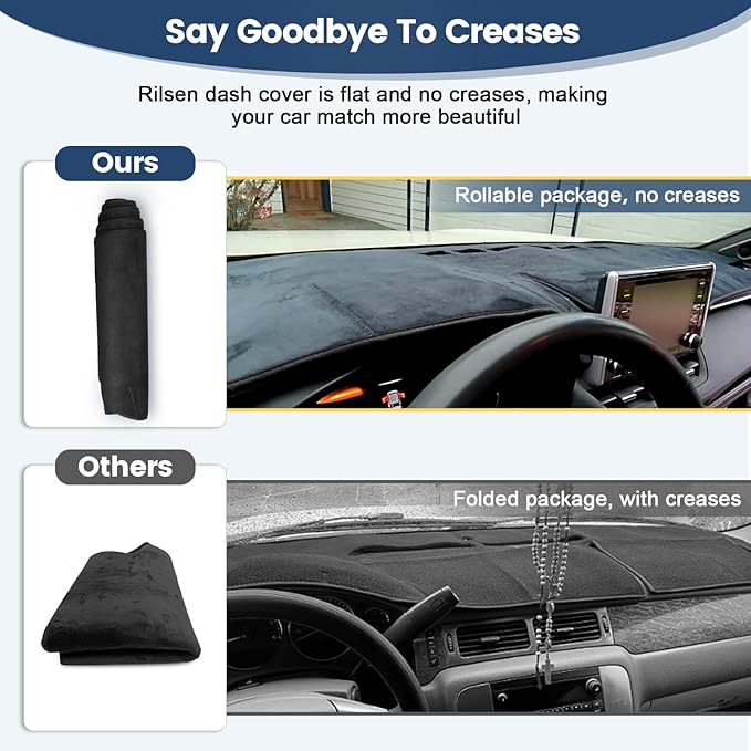 Dashboard Cover Mat Custom Fit for Chevrolet Equinox 2018-2022 Dash Cover Nonslip Dash Mat Protector Sunshade No Glare Black