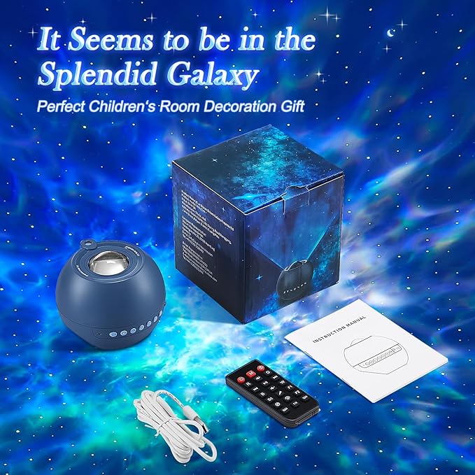 Star Projector,15 Colors Galaxy Projector for Bedroom,15White Noise Light Projector for Bedroom,5.0 Bluetooth Night Light Projector,Nebula Projector Star Lights