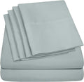 Sweet Home Collection 6 Piece Bed Sheet Set, RV Short Queen, Slate
