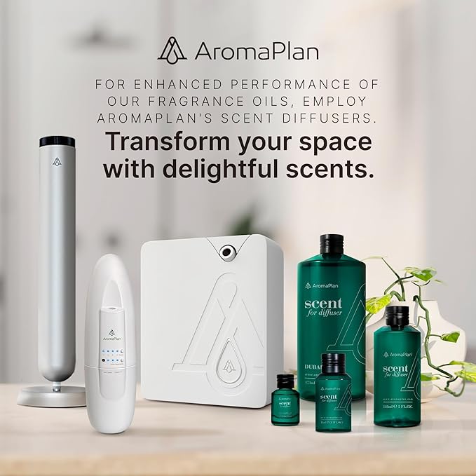 AromaPlan Hotel Scents Dubai 16 Fl Oz 2 Pack (946ml), Home Luxury Aroma & Hotel Fragrance Diffuser Oil- Hotel Diffuser Oil for Aromatherapy- USA Made, Bigger Bottle, Bolder Aroma & Longer Lasting