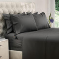 DREAMCARE King Size Sheets Set – 6 pcs Cooling Bed Sheets – up to 15” Deep Pocket King Sheet Set – 2500 Supreme Collection – Extra Soft 100% Brushed Microfiber Hotel Luxury with Side Pocket – Gray