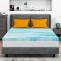 Mattress Topper Queen, 4 Inch Gel Memory Foam Bed Topper for Queen Size Bed, CertiPUR-US Certified, Blue