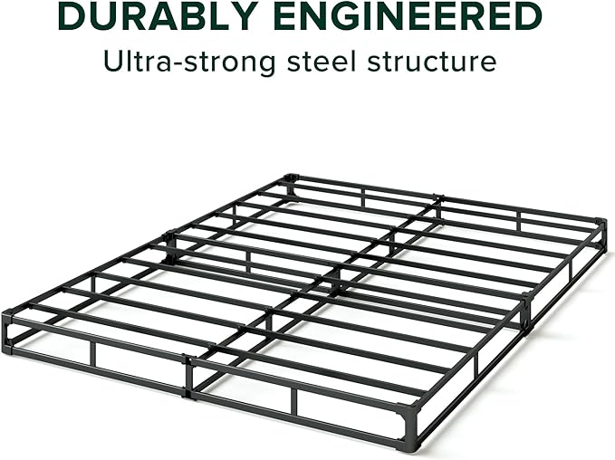 ZINUS 5 Inch Full WonderBox(TM) Smart Box Spring, Quick Assembly Mattress Foundation, Durable Metal Frame, Grey