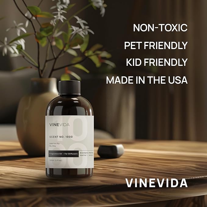 VINEVIDA [128 Fl Oz] Beer Fragrance Oil for Cold Air Diffusers, Essential Oils for Diffuser Oil Refill & Air Freshener Room Spray