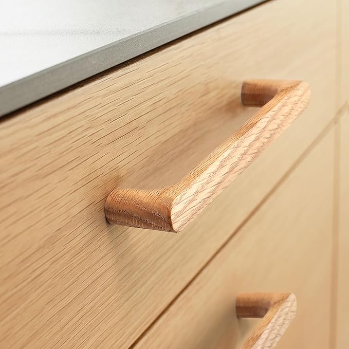 Walnut Round 5 in 10 pcs Wooden Drawer Pulls Handle pulls for cabinets Kitchen Cabinet Drawer pulls Cabinet Door Pull