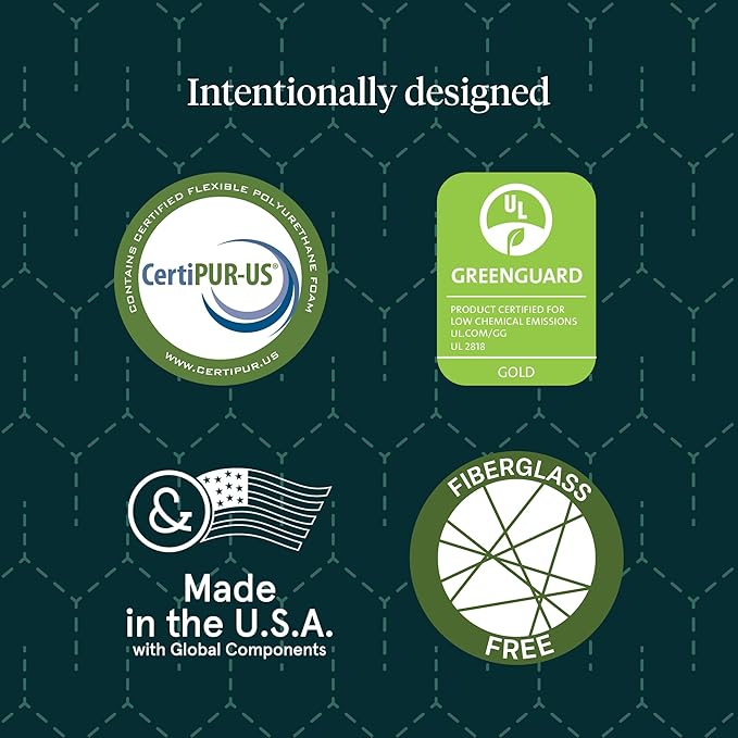 Kin By Tuft & Needle Firm 8" Queen Adaptive Foam Mattress in a Box, Cooling Pressure Relief, Balanced Support, 100 Night Trial, Fiberglass-Free, CertiPUR-US, 10-Year Limited Warranty
