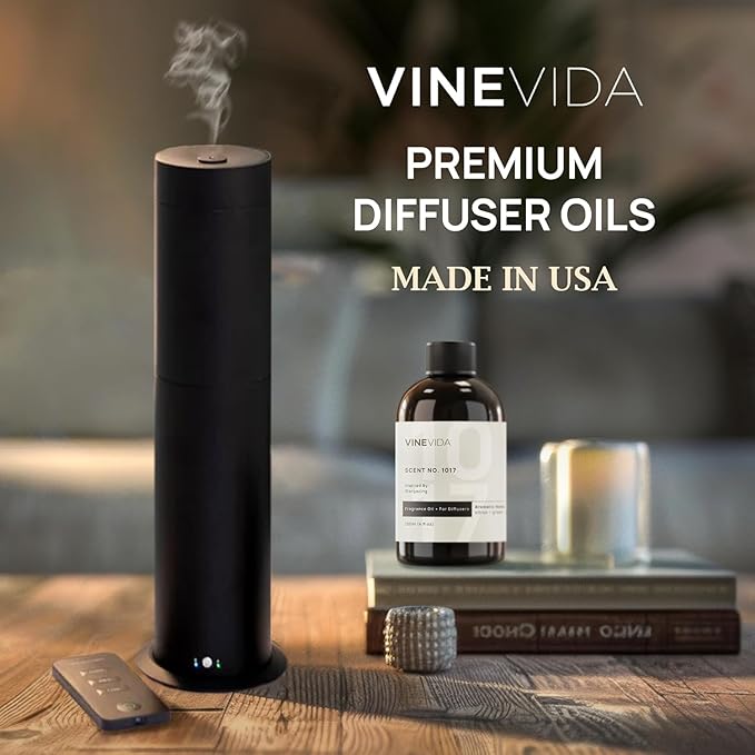 VINEVIDA [4 Fl Oz] Ocean Rain Fragrance Oil for Cold Air Diffusers, Essential Oils for Diffuser Oil Refill & Air Freshener Room Spray