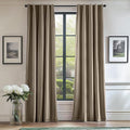 Lazzzy Velvet Blackout Curtains Thermal Insulated Room Window Drapes Super Soft Luxury Curtains for Living Room Bedroom Rod Pocket 2 Panels, Light Taupe, 52" W x 72" L