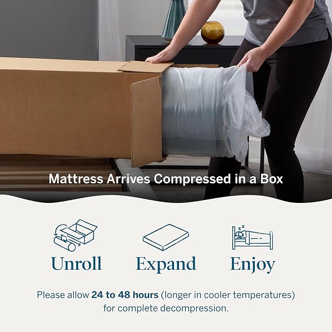 Lucid 10 Inch Memory Foam Mattress - Plush Feel - Infused with Refreshing Bamboo Charcoal and Cooling Gel - Bed in a Box - Temperature Regulating - Pressure Relief - Breathable - Twin Size