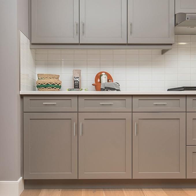 Ravinte 55 Pack 5'' Cabinet Pulls Brushed Nickel Stainless Steel Kitchen Drawer Pulls Cabinet Handles 3" Hole Center