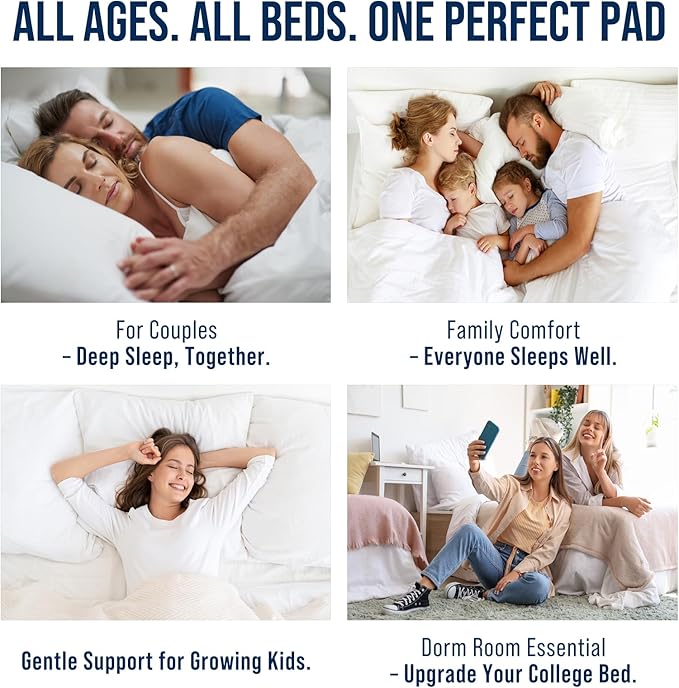 OLANLY Twin Quilted Fitted Mattress Pad – Soft Pillow Top Mattress Topper, Down Alternative Fill, Cooling Comfort Breathable Mattress Cover, Machine Washable Deep Pocket Mattress Protector, Beige