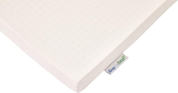 Pure Green Natural Latex Mattress Topper w/Luxury Cover - Firm - 1 Inch - Cal King Size (GOTS Certified Organic)