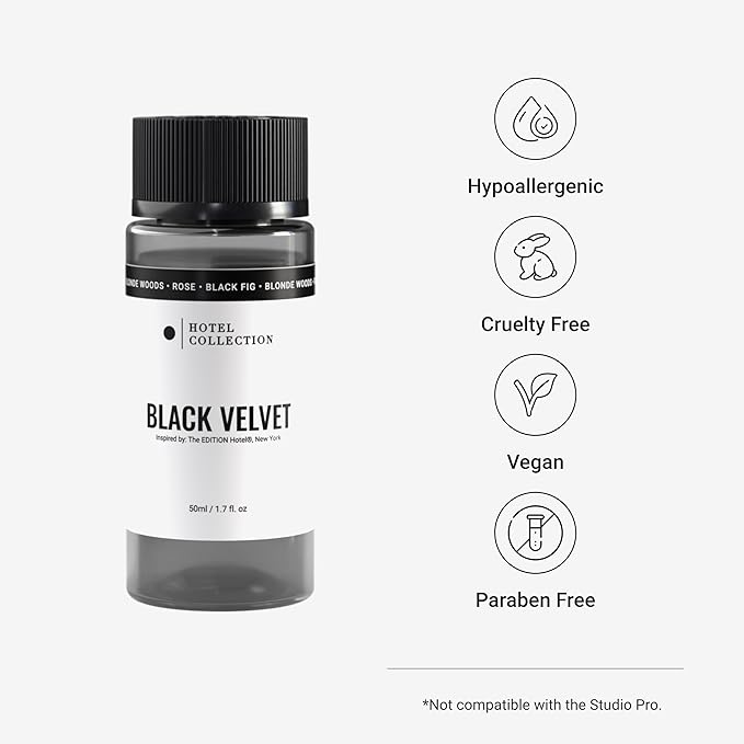 Hotel Collection Diffuser Oil - Black Velvet - Aromatherapy Essential Fragrance Oil - Blonde Woods, Rose, and Black Fig - 50ML 1.7 Fl oz