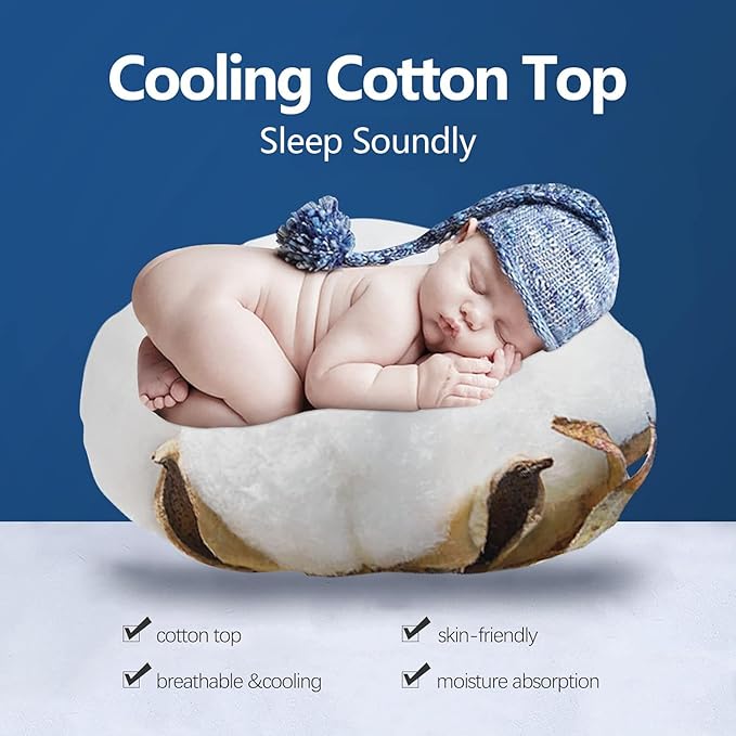 COONP Queen Mattress Topper, Extra Thick Pillowtop, Cooling and Plush Mattress Pad Cover Cotton Top Bed Topper Protector with 8-21 Inch Deep Pocket